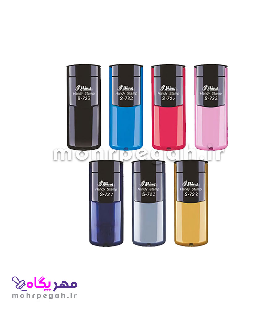 مهر جیبی ژلاتینی مستطیل Shiny S-722 — تصویر ۲