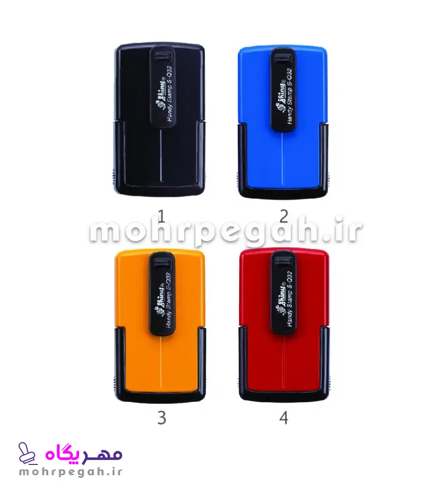 مهر جیبی ژلاتینی مربع Shiny S-Q32 — تصویر ۳