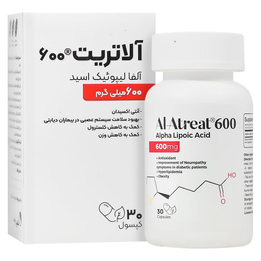 آلاتریت 600 میلی گرم آلفا لیپوئیک اسید تچرا فارمد