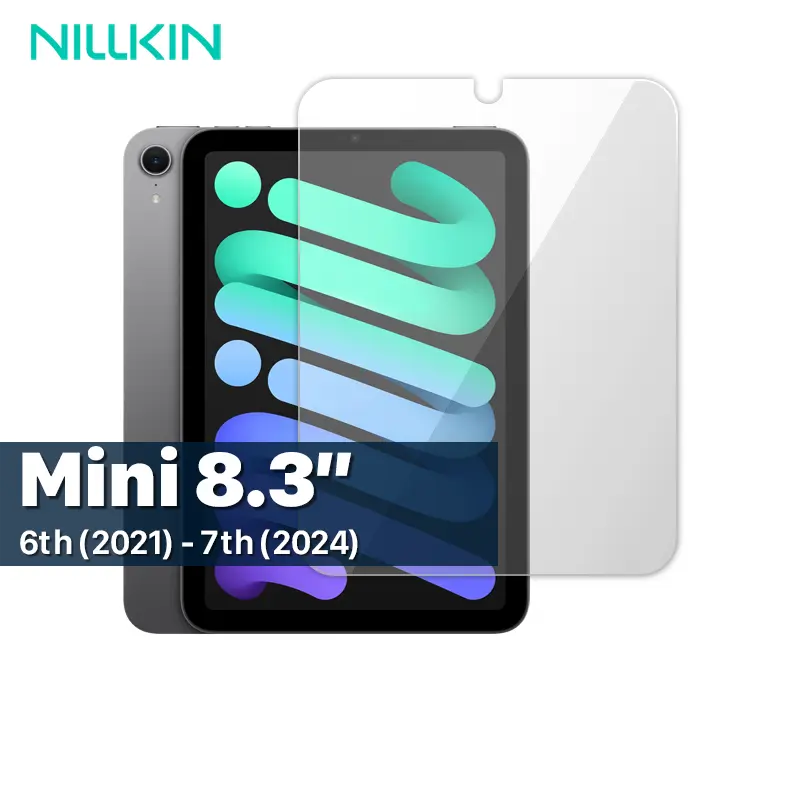 محافظ صفحه نمایش شفاف آیپد نیلکین مدل +Amazing H مناسب برای iPad Mini 7 (2024) و iPad Mini 6 (2021) — تصویر ۲