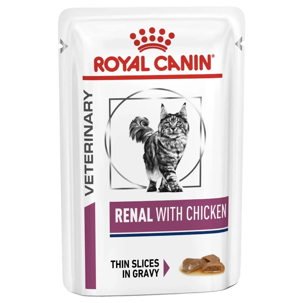 پوچ گربه رنال رویال کنین با طعم مرغ 85 گرم ا Royal Canin Renal Chicken 85gr