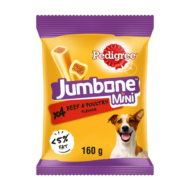 تشویقی سگ پدیگری جامبون (ژامبون) 160 گرمی | (Jumbone) ا Pedigree Jumbone Mini 4 Pack 160G