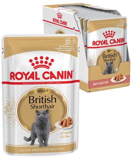 غذای پوچ گربه رویال کنین بریتیش 85 گرمی | Royal Canin pouch british