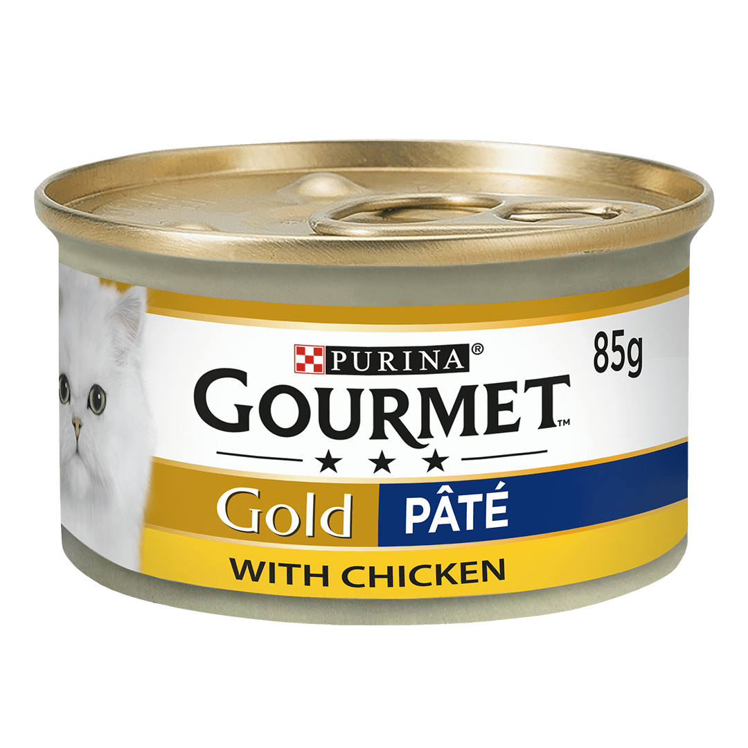کنسرو گربه گورمت گلد پته با طعم مرغ ا gourmet pate chicken