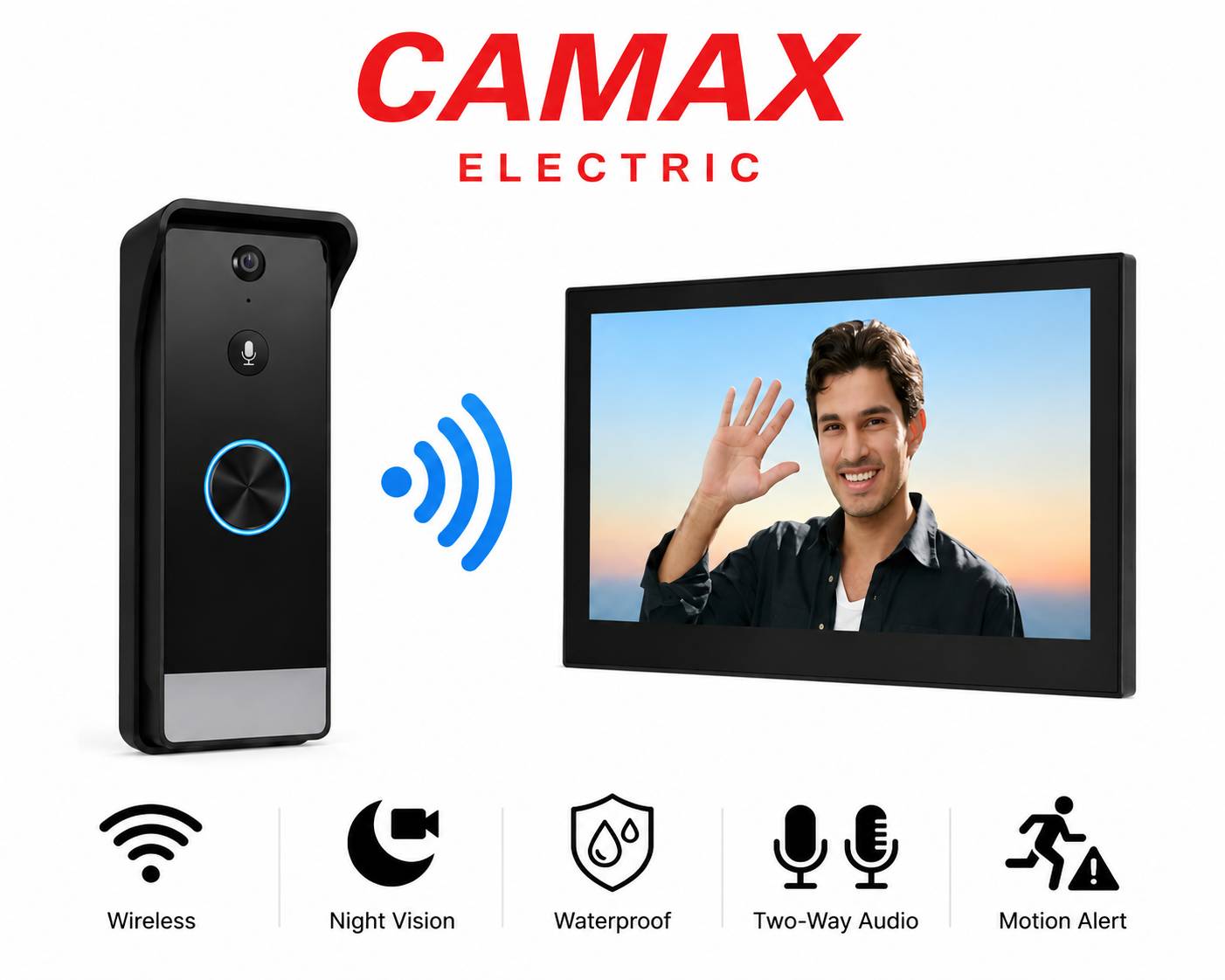 آیفون تصویری بیسیم بدون نیاز به سیم کشی با WiFi