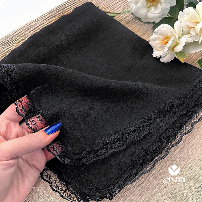 شال حاشيه گيپور کد 33338 — تصویر ۲