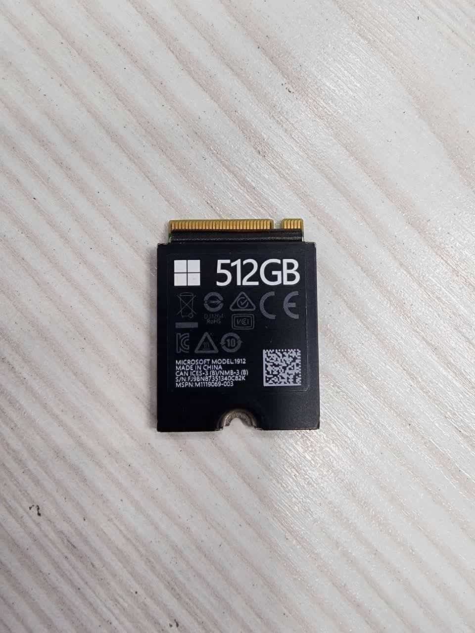 هارد سرفیس Microsoft Surface 1912 NVMe SSD 2230 512GB