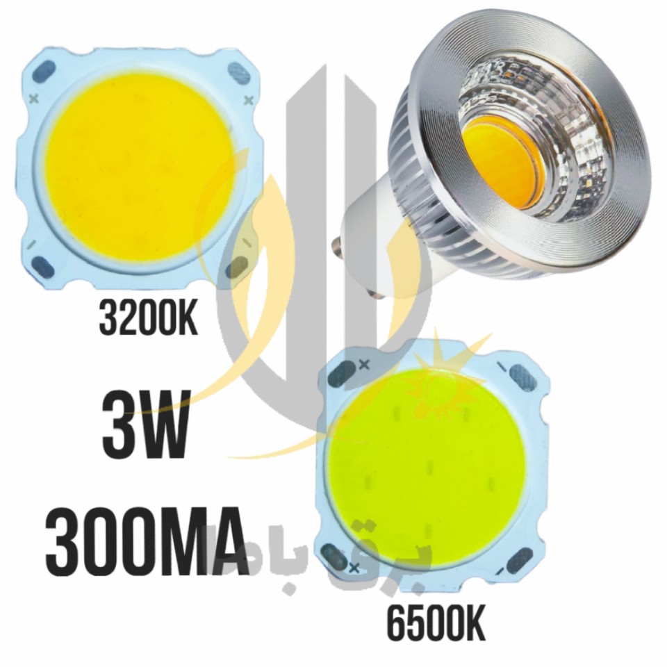 چیپ 3 وات 28*20 میلی‌متر COB 3w 300mA — تصویر ۲
