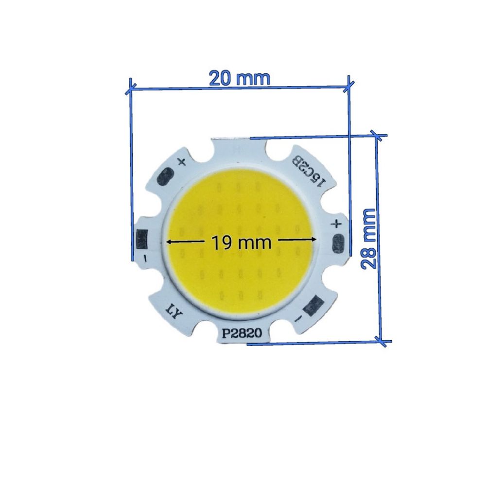 چیپ 20 وات 28*20 میلیمتر COB 20w 300mA — تصویر ۳