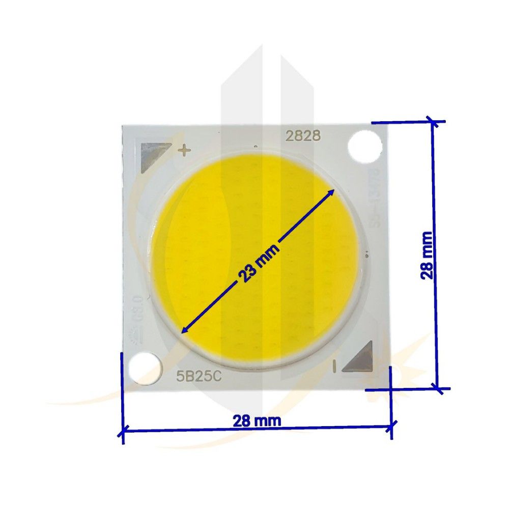 چیپ 50 وات 28*28 میلی‌متر COB 50w 600mA — تصویر ۳