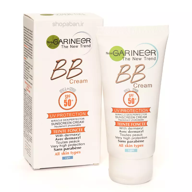 کرم ضد آفتاب گارنیر مدل BB Cream با +SPF50 حجم 50 میلی لیتر