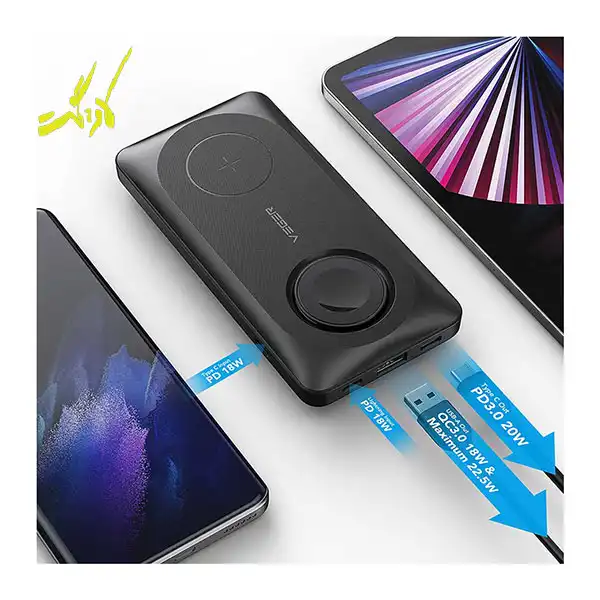 پاور بانک وایرلس برند وگر مدل VEGER MagMulti Wireless Power Bank — تصویر ۷