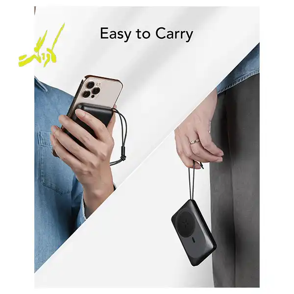 پاور بانک وایرلس برند وگر مدل VEGER MagOn Magnetic Wireless Power Bank 10000mAh — تصویر ۳