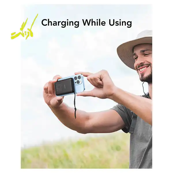 پاور بانک وایرلس برند وگر مدل VEGER MagOn Magnetic Wireless Power Bank 10000mAh — تصویر ۴
