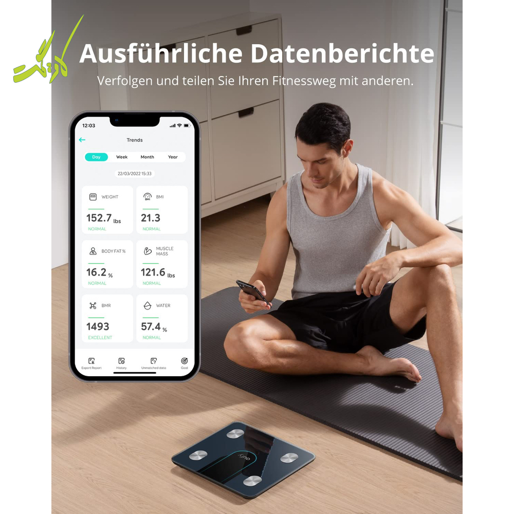 ترازوی ورزشی هوشمند دیجیتال انکر Eufy Smart Scale P2 T9148 — تصویر ۴