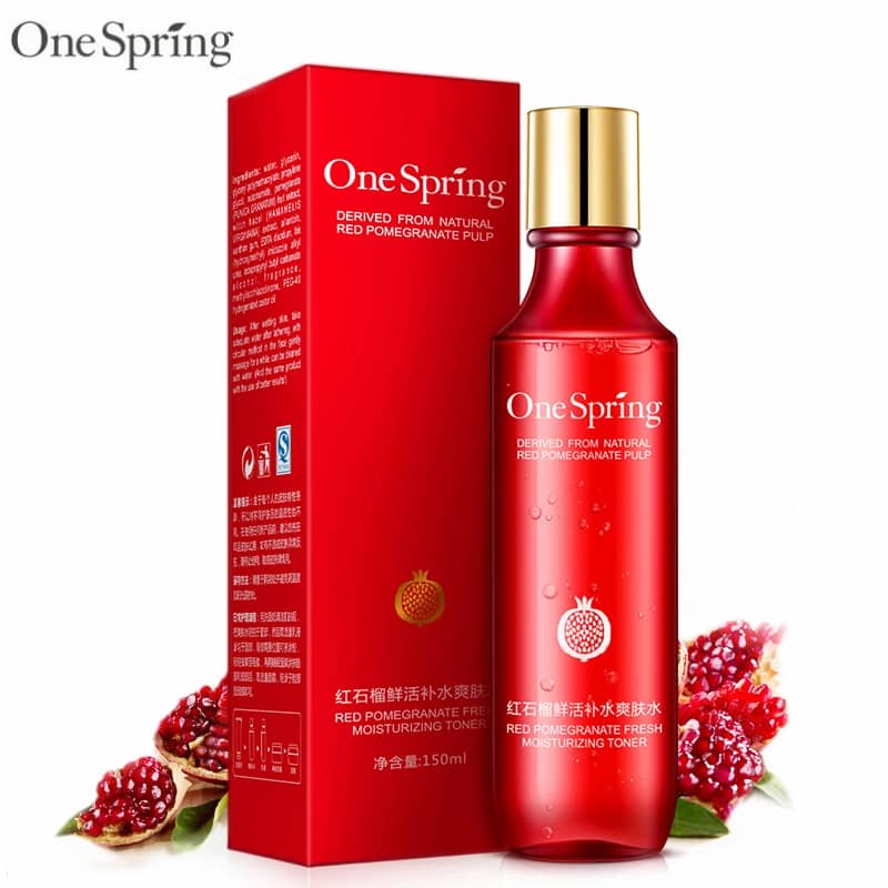 تونر پاک کننده صورت وان سپرینگ مدل POMEGRANATE حجم 150 میلی لیتر