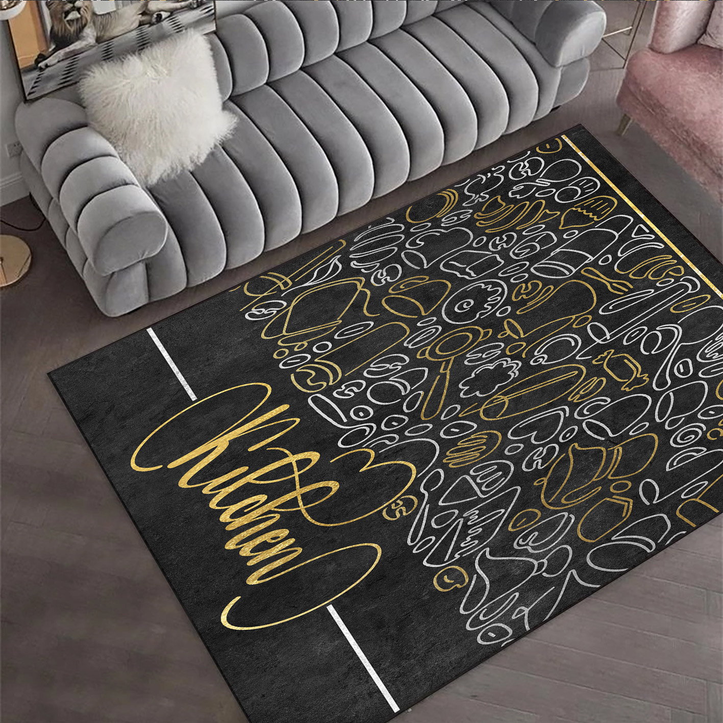فرش چاپی طرح آشپزخانه WA-4569