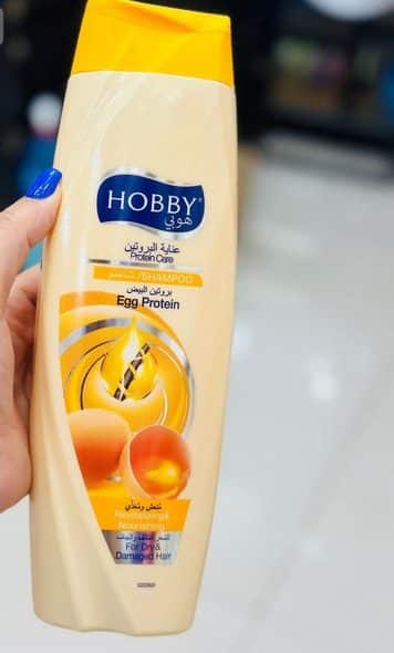 شامپو هوبی عصاره تخم مرغ 600میل ترکیه HOBBY Egg Protein