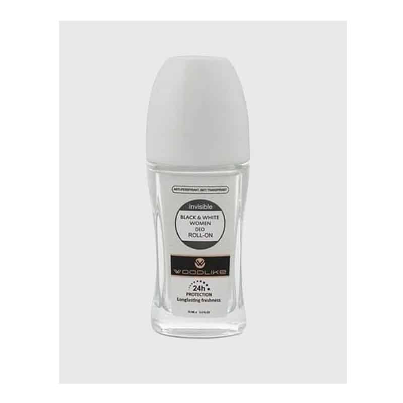 مام ضد تعریق زنانه وودلایک مدل بلک اند وایت 75 میلی invisible black&amp; white women deo roll-on — تصویر ۲