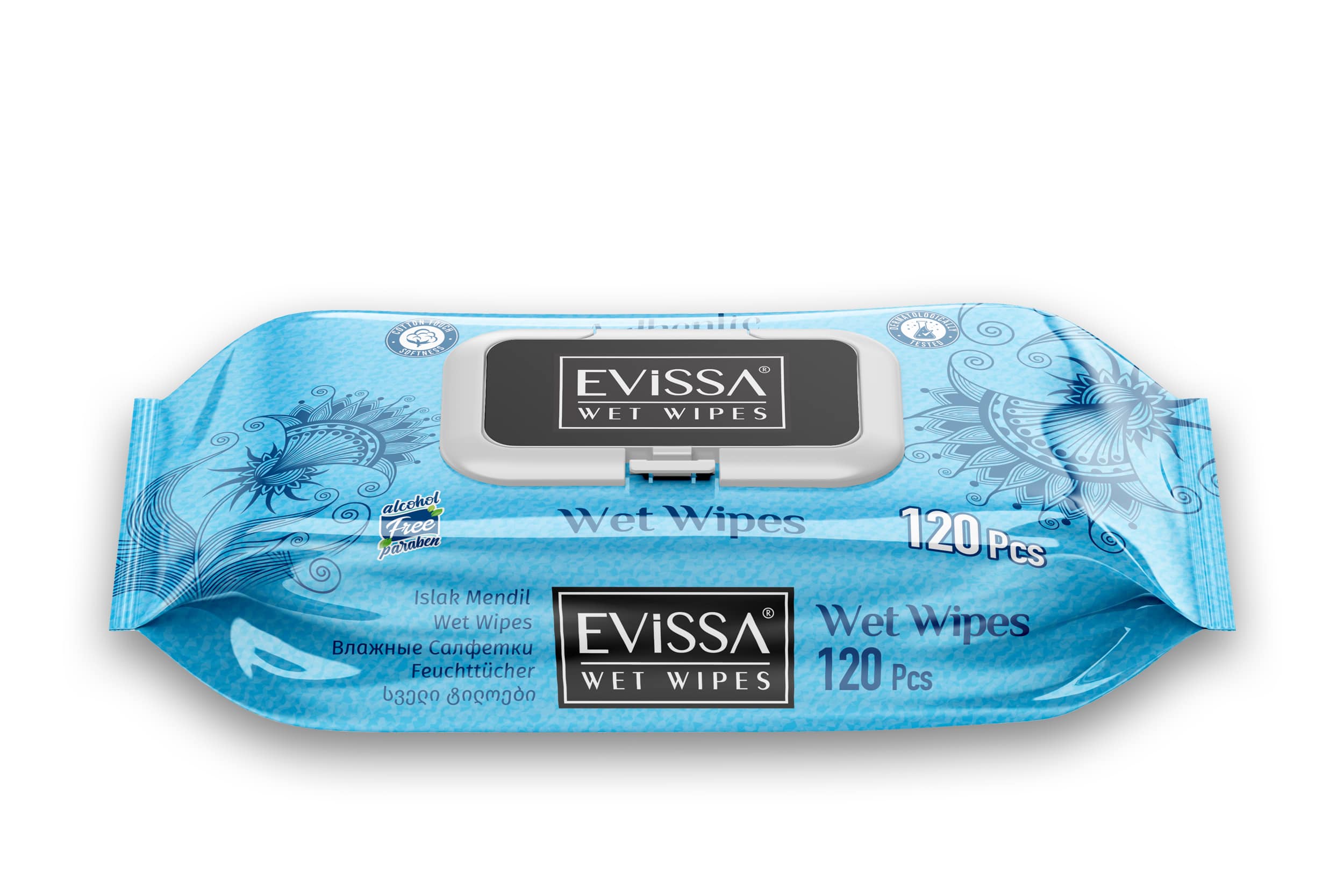 دستمال مرطوب اویسا 120 برگ EViSSA WEt WiPes