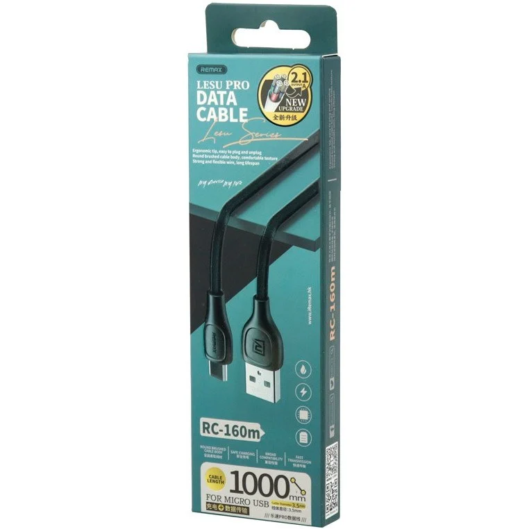 کابل میکرو USB ریمکس مدل RC-160m طول 1 متر — تصویر ۳