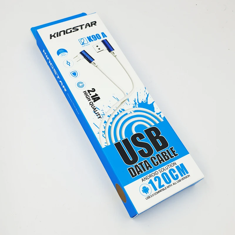 کابل تبدیل USB به microUSB کینگ استار مدل K90A طول 1.2 متر — تصویر ۴