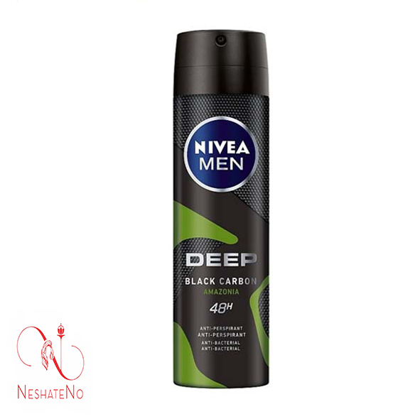 اسپری نیوا مردانه مدل deep black carbon amazonia حجم150میل