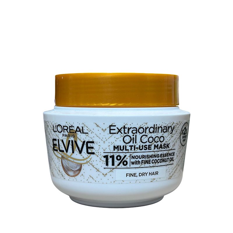ماسک مو لورال مدل Elvive Extraordinary Oil Coco مناسب موهای نازک و خشک