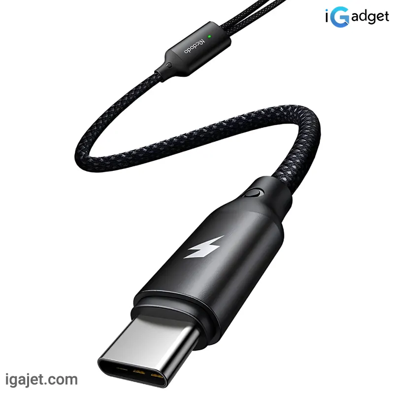 کابل فست شارژ تایپ سی و شارژر وایرلس اپل واچ مک دودو CA-2200 طول 1.2 متری 60 وات — تصویر ۴
