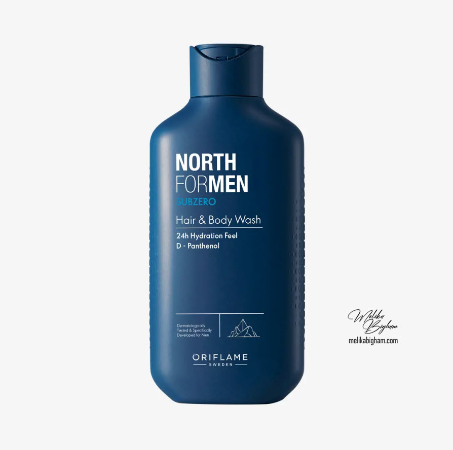 شامپو مو و بدن مردانه نورث فورمن سابزیرو اوریفلیم North For Men Subzero Hair & Body Wash
