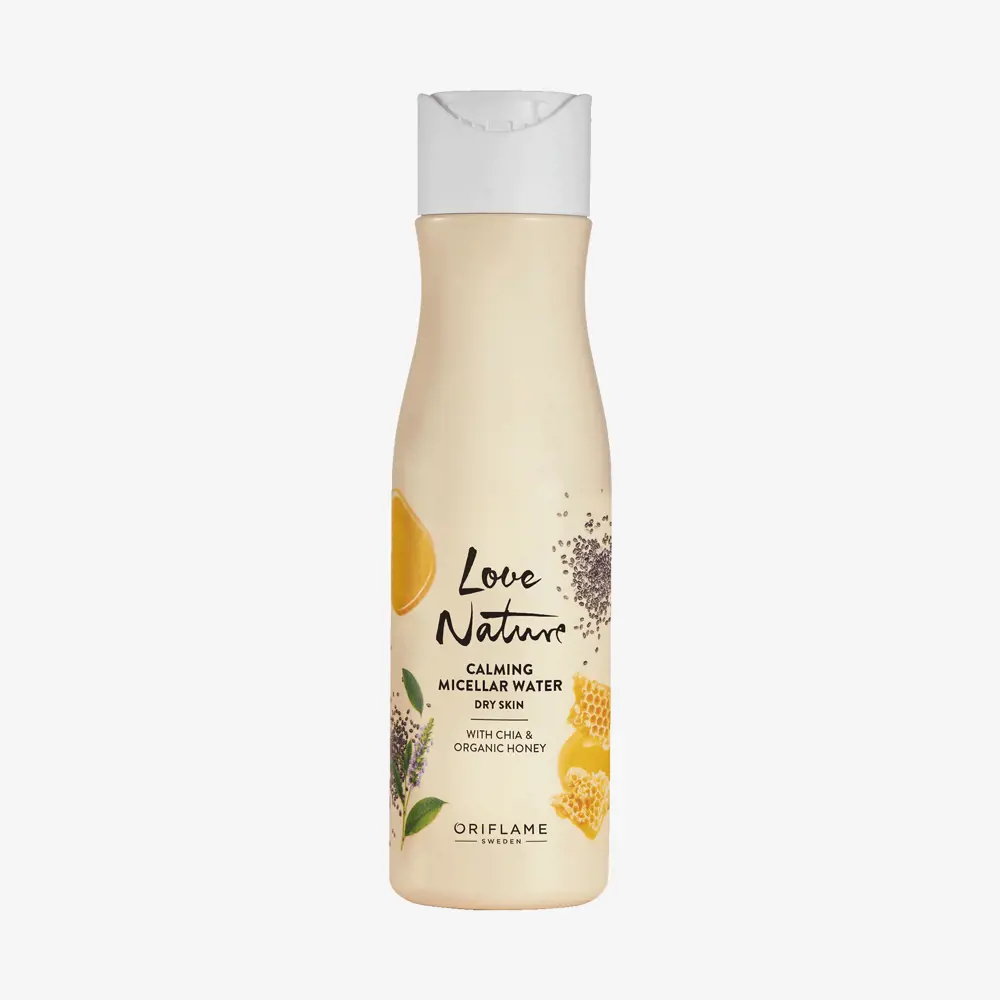 میسلار واتر آرامش‌بخش لاونیچر با چیا و عسل ارگانیک اوریفلیم Love Nature Calming Micellar Water with Chia & Organic Honey