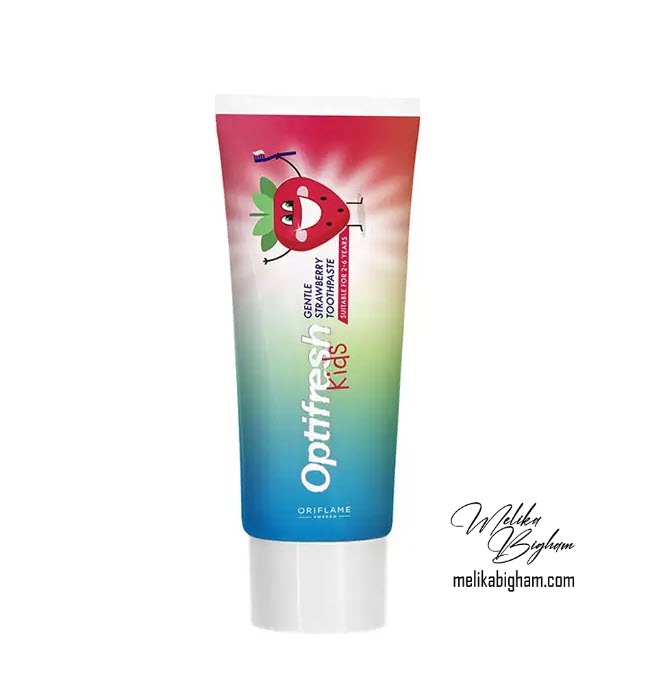 خمیر دندان ملایم کودکان اپتی فرش با طعم توت فرنگی اوریفلیم Optifresh Kids Gentle Strawberry
