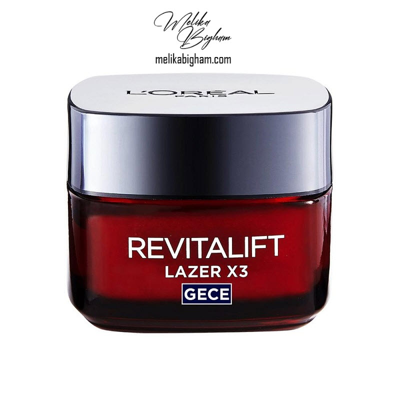 کرم شب ضد چروک لورآل پاریس روتالیفت لیزر Loreal Paris Revitalift Laser X3 Anti-Wrinkle Night Cream