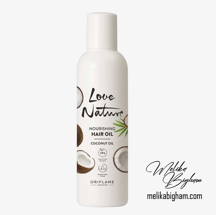 روغن مو نارگیل و جو لاونیچر اوریفلیم LOVE NATURE Nourishing Hair Oil with Coconut Oil & Wheat