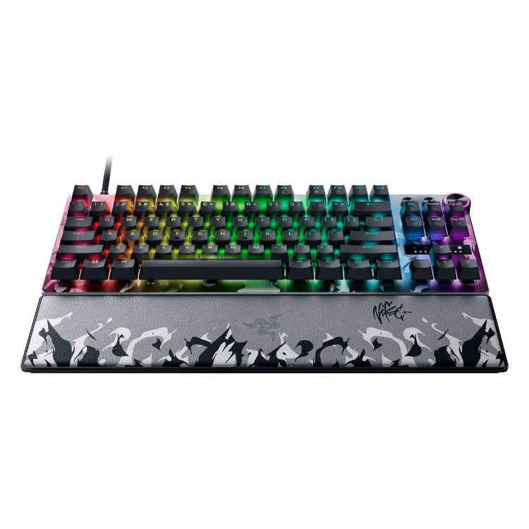 کیبورد گیمینگ ریزر مدل Razer Huntsman V3 Pro TKL 8KHz نسخه NiKo Edition