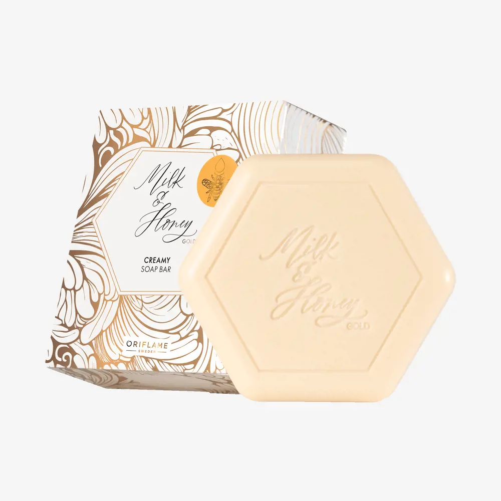 صابون کرمی شیر و عسل گلد اوریفلیم Milk & Honey Gold — تصویر ۲
