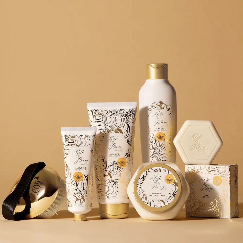 صابون کرمی شیر و عسل گلد اوریفلیم Milk & Honey Gold — تصویر ۶