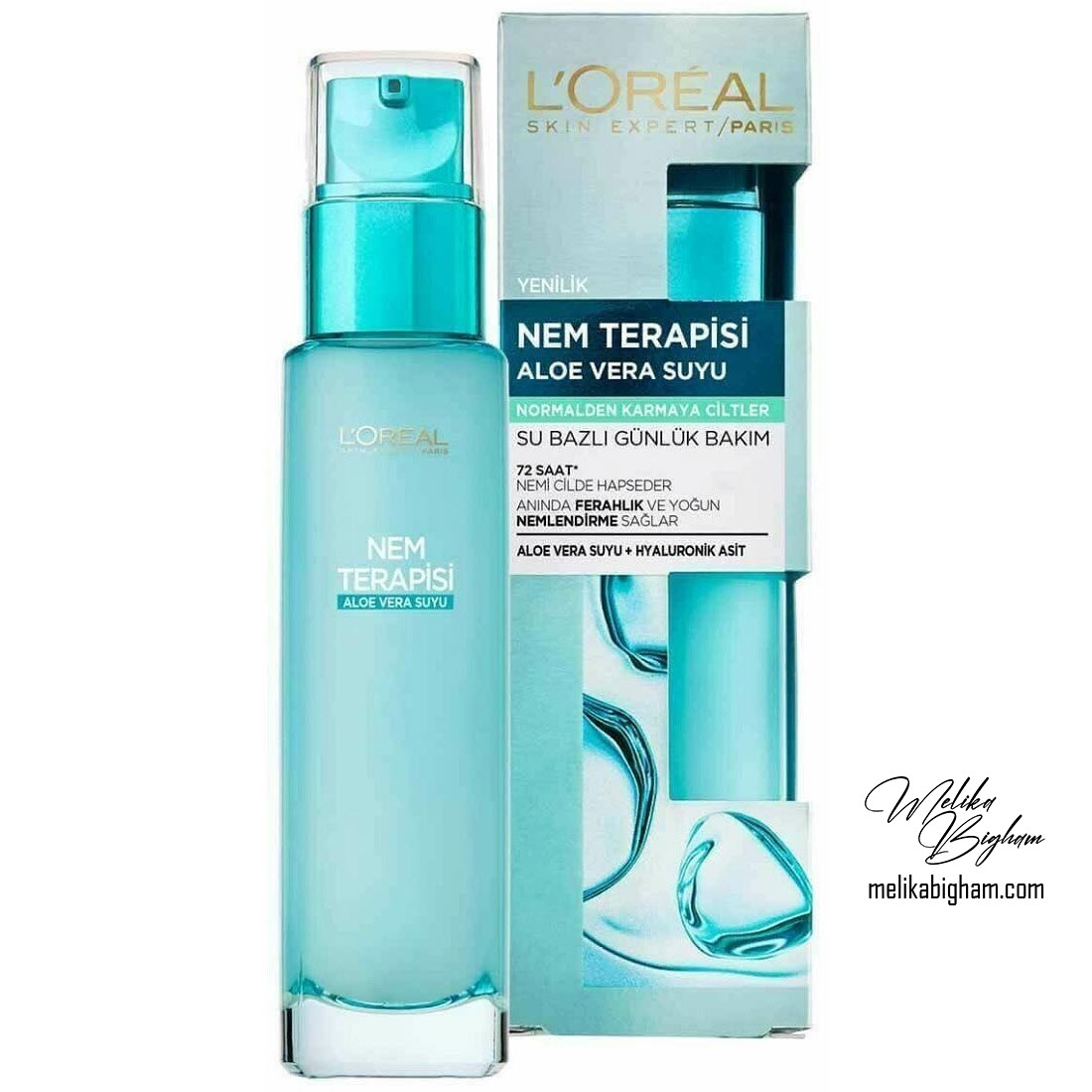 ژل آبرسان آلوئه ورا لورآل Hydra Genius Loreal Facial Hydrating