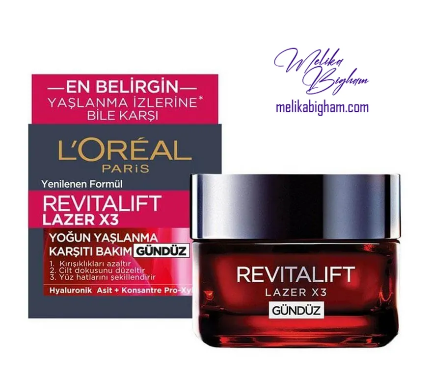 کرم روز ضد چروک لورآل روتالیفت لیزر X3 Loreal Paris Revitalift Laser X3 Anti Wrinkle Day Cream