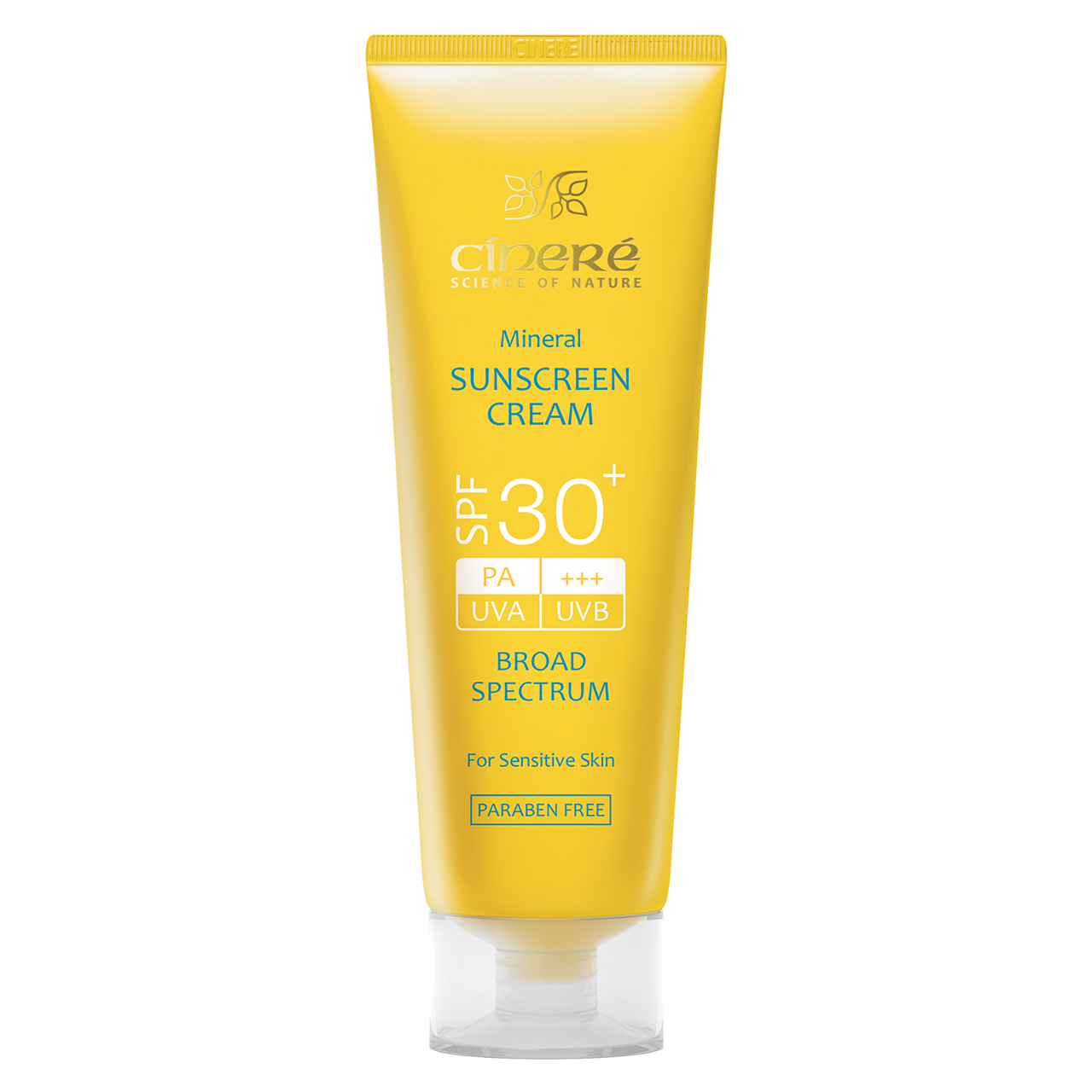 کرم ضد آفتاب بی رنگ سینره با SPF30 مناسب پوست حساس حجم 50 میلی لیتر