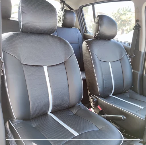روکش صندلی رنو ساندرو Renault مدل نوار وسط+مغزی برند R-1104) ECCCO) — تصویر ۲