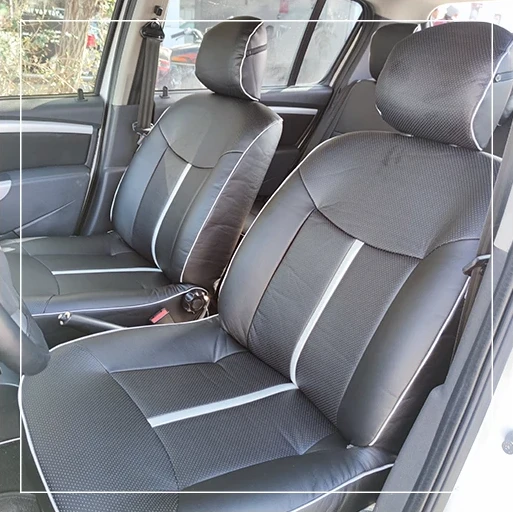 روکش صندلی رنو ساندرو Renault مدل نوار وسط+مغزی برند R-1104) ECCCO) — تصویر ۳