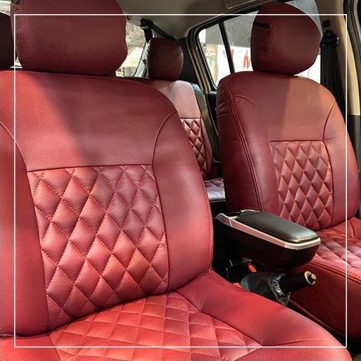 روکش صندلی رنو ساندرو Renault مدل لمسه لوزی برند R-1101) ECCCO) — تصویر ۲