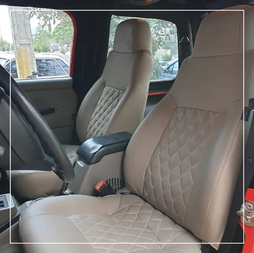 روکش صندلی جیپ رانگلر Jeep مدل لمسه لوزی برند R-981) ECCCO) — تصویر ۴
