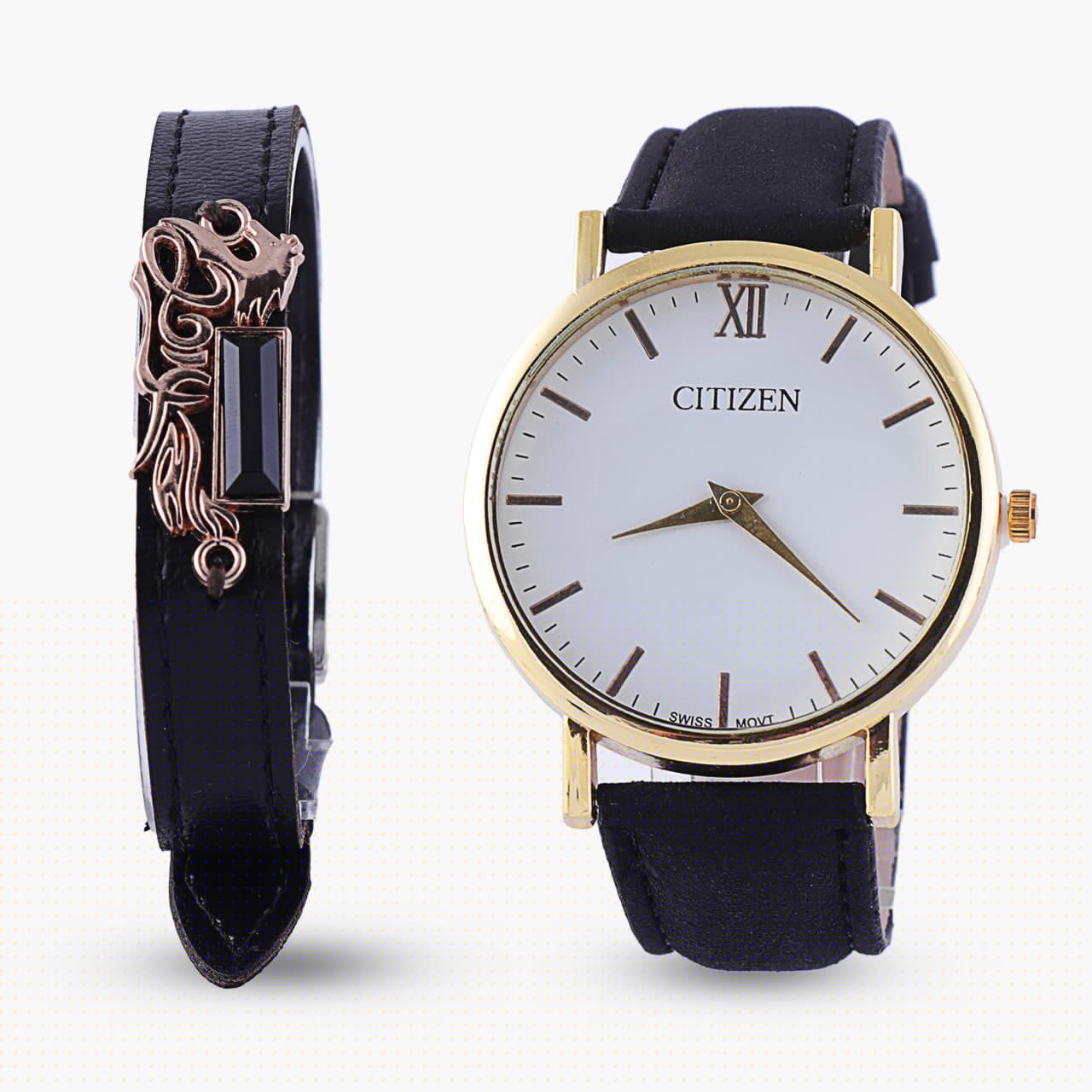 ست ساعت مچی CITIZEN و دستبند مدل 864