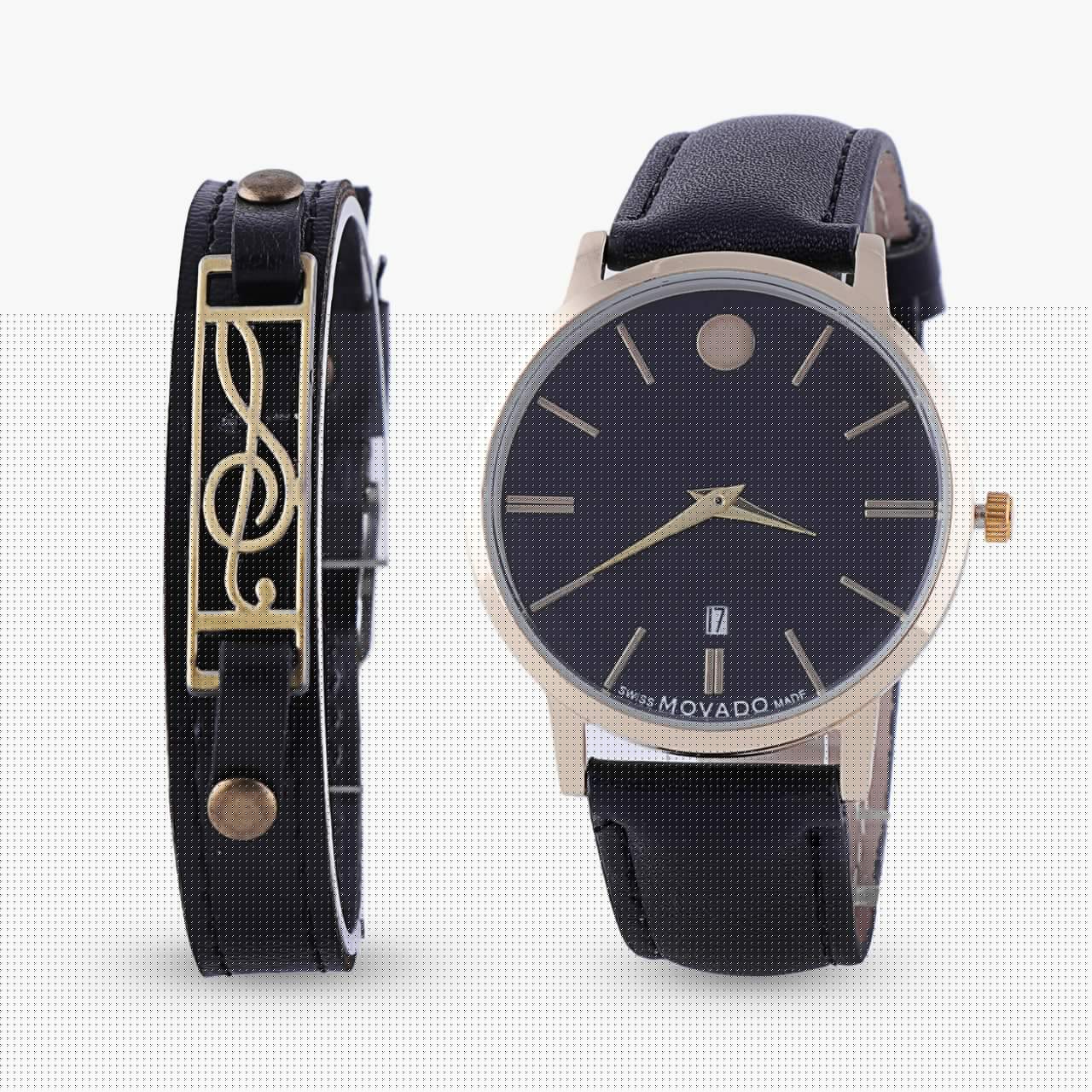 ‏‌‎ست ساعتمچی MOVADO و دستبند مدل 849 — تصویر ۲
