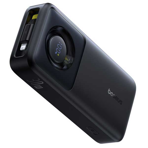 پاوربانک 20000mAh باسئوس Baseus Nomos PPLSC01-20 30W همراه با کابل لایتنینگ — تصویر ۴