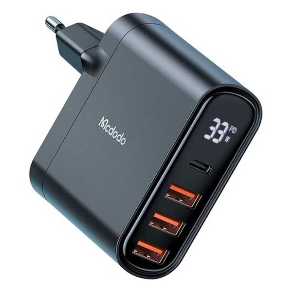 آداپتور چهار پورت چندکاره مک دودو Mcdodo CH-2250 توان 33 وات — تصویر ۲