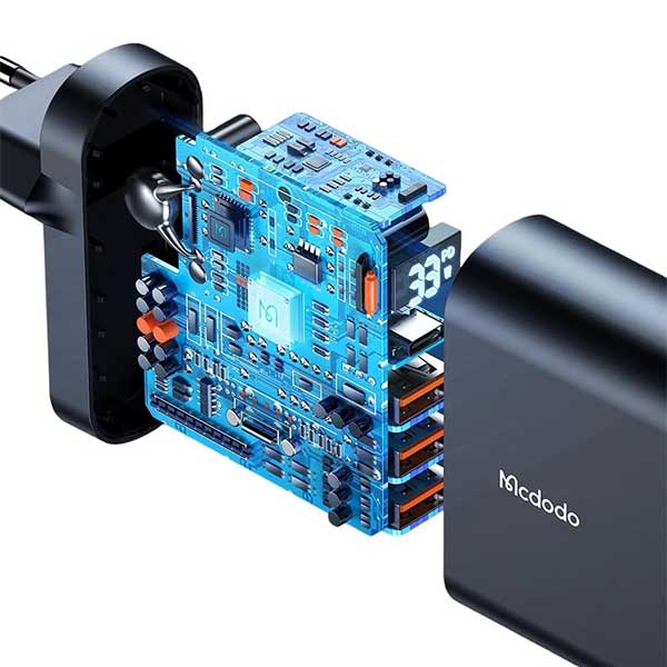 آداپتور چهار پورت چندکاره مک دودو Mcdodo CH-2250 توان 33 وات — تصویر ۵
