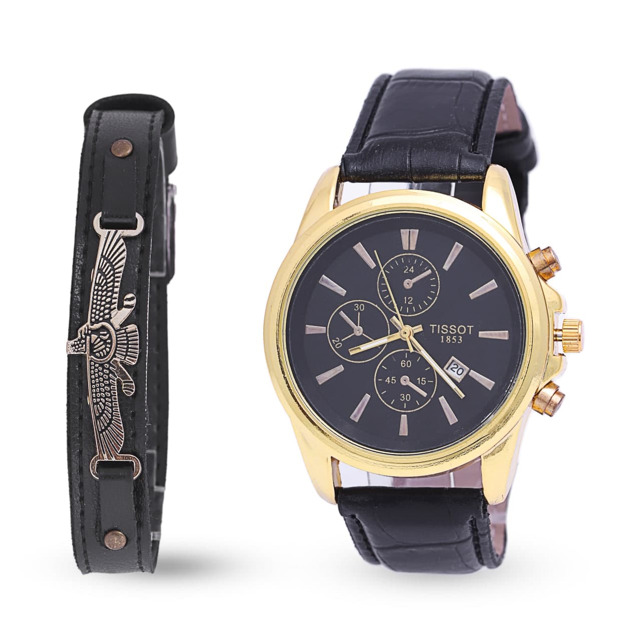 ست ساعت مچی و دستبند تیسوت Tissot مدل 754